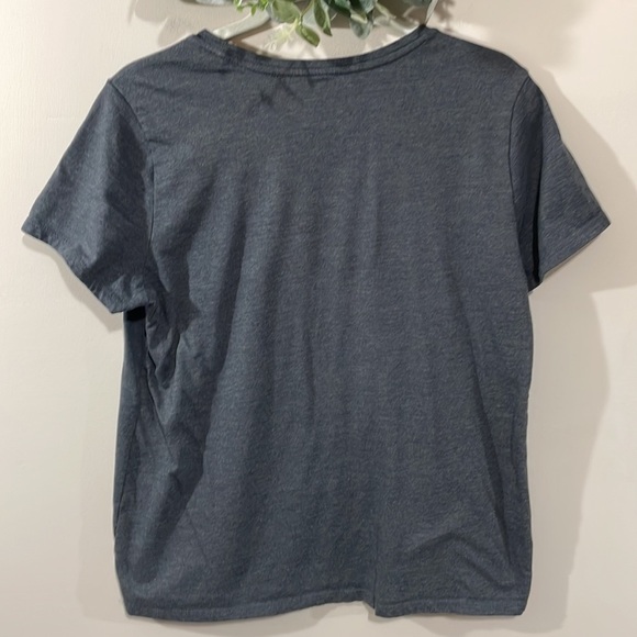 🌸 Sonoma Crewneck Short Sleeve Top Gray with Alpaca L - Picture 2 of 8